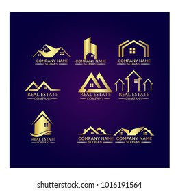 Real Estate Logo Set / Abstract Buildings Logo Set