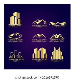 Real Estate Logo Set / Abstract Buildings Logo Set