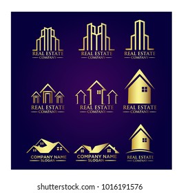 Real Estate Logo Set / Abstract Buildings Logo Set