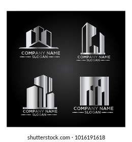 Real Estate Logo Set / Abstract Buildings Logo Set