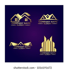 Real Estate Logo Set / Abstract Buildings Logo Set