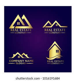 Real Estate Logo Set / Abstract Buildings Logo Set