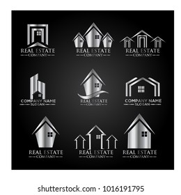 Real Estate Logo Set / Abstract Buildings Logo Set
