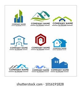 Real Estate Logo Set / Abstract Buildings Logo Set