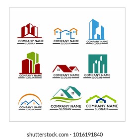 Real Estate Logo Set / Abstract Buildings Logo Set