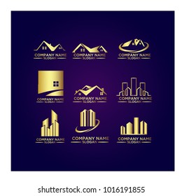 Real Estate Logo Set / Abstract Buildings Logo Set