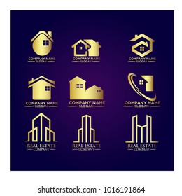 Real Estate Logo Set / Abstract Buildings Logo Set
