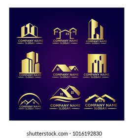 Real Estate Logo Set / Abstract Buildings Logo Set