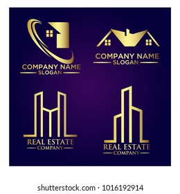 Real Estate Logo Set / Abstract Buildings Logo Set