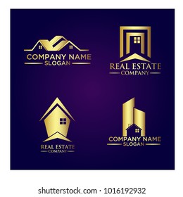 Real Estate Logo Set / Abstract Buildings Logo Set