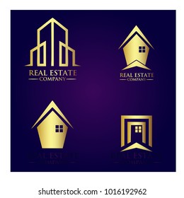 Real Estate Logo Set / Abstract Buildings Logo Set
