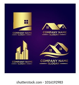 Real Estate Logo Set / Abstract Buildings Logo Set