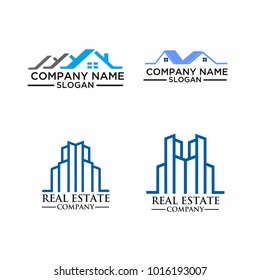 Real Estate Logo Set / Abstract Buildings Logo Set