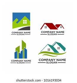 Real Estate Logo Set / Abstract Buildings Logo Set