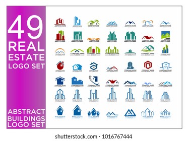 Real Estate Logo Set / Abstract Buildings Logo Set