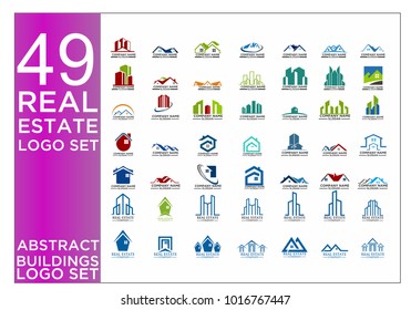 Real Estate Logo Set / Abstract Buildings Logo Set