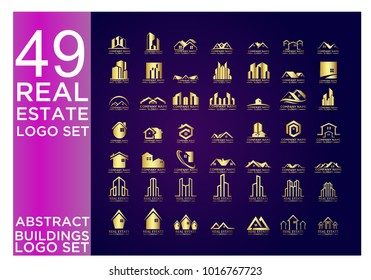 Real Estate Logo Set / Abstract Buildings Logo Set