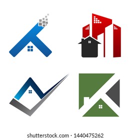 Real Estate Logo set. Building and Construction collection Logo Design