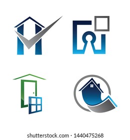 Real Estate Logo set. Building and Construction collection Logo Design