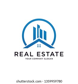 Real Estate Logo Set / Creative House Logo Collection / Abstract Buildings Logo Set - Vector