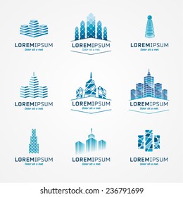 Real Estate Logo Set. Vector Icon Pack.