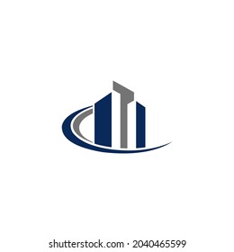 Logotipo inmobiliario simple y limpio