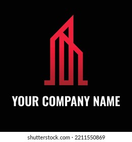 The real estate logo is simple and creative logo
