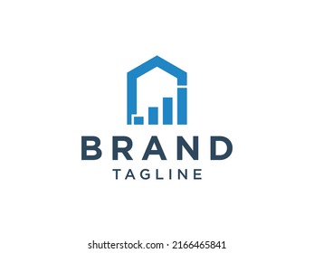 Real Estate Logo. Simple House Symbol City Building Icon isolated on White Background. Flat Vector Illustration Usable for Construction Architecture Building Logo Design Template Elements.