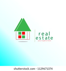 real estate logo , simple vector logo icon