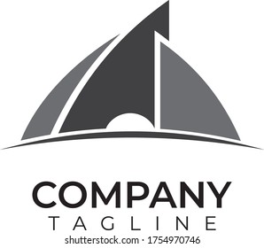Real Estate Logo with Sun
