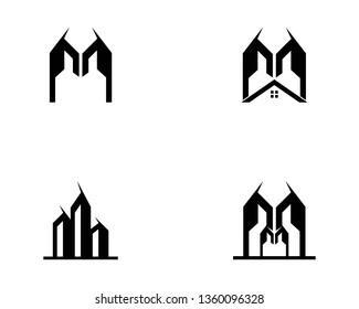 Real estate logo template