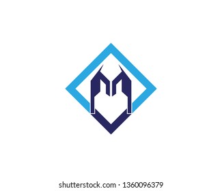 Real estate logo template