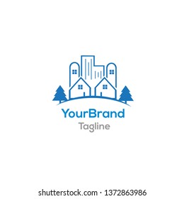 Real estate logo template