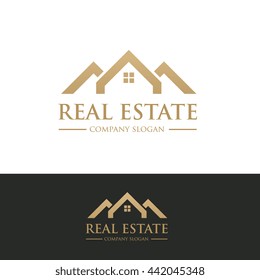 Real estate logo template