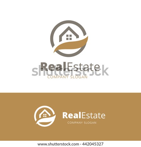 Real estate logo template