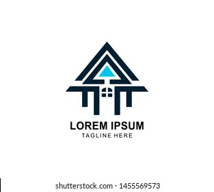 Real Estate Logo Template for Business, Creative House Logo, Abstract Buildings and Construction Logo Vector Design, Modern Logo