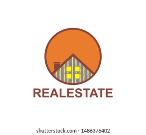 real estate logo template, creative design idea. vector isolated