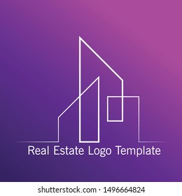 Real estate logo template. Creative Vector Symbol.Graphic elements for your design