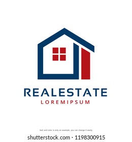 Real Estate Logo Template Design Vector, Emblem, Concept Design, Creative Symbol, Icon