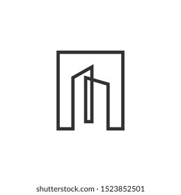 real estate logo template design vector, creative idea concept