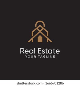diseño de plantilla de logotipo inmobiliario vector