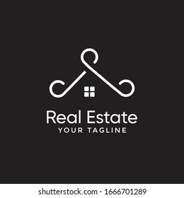 diseño de plantilla de logotipo inmobiliario vector