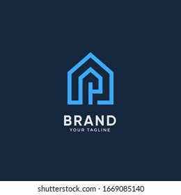 diseño de plantilla de logotipo inmobiliario vector