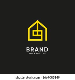 real estate logo template design vector