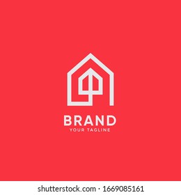 real estate logo template design vector