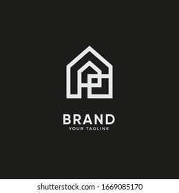 diseño de plantilla de logotipo inmobiliario vector