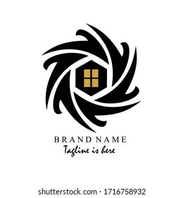Real Estate Logo Template Design Vector, Emblem, Design Concept, Creative Symbol, Icon