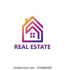 Real estate logo template design