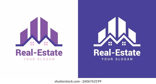 real estate logo Template design element with modern concept.