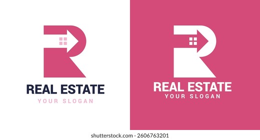 real estate logo Template design element with modern concept.